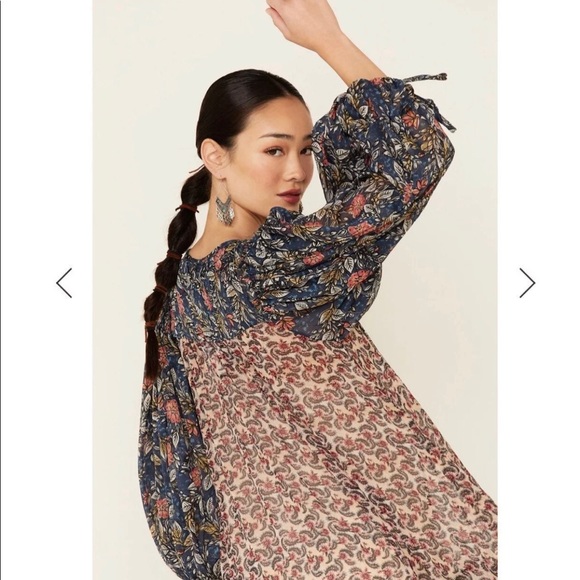 Free People Estelle Chiffon Maxi Dress XS - Picture 5 of 9